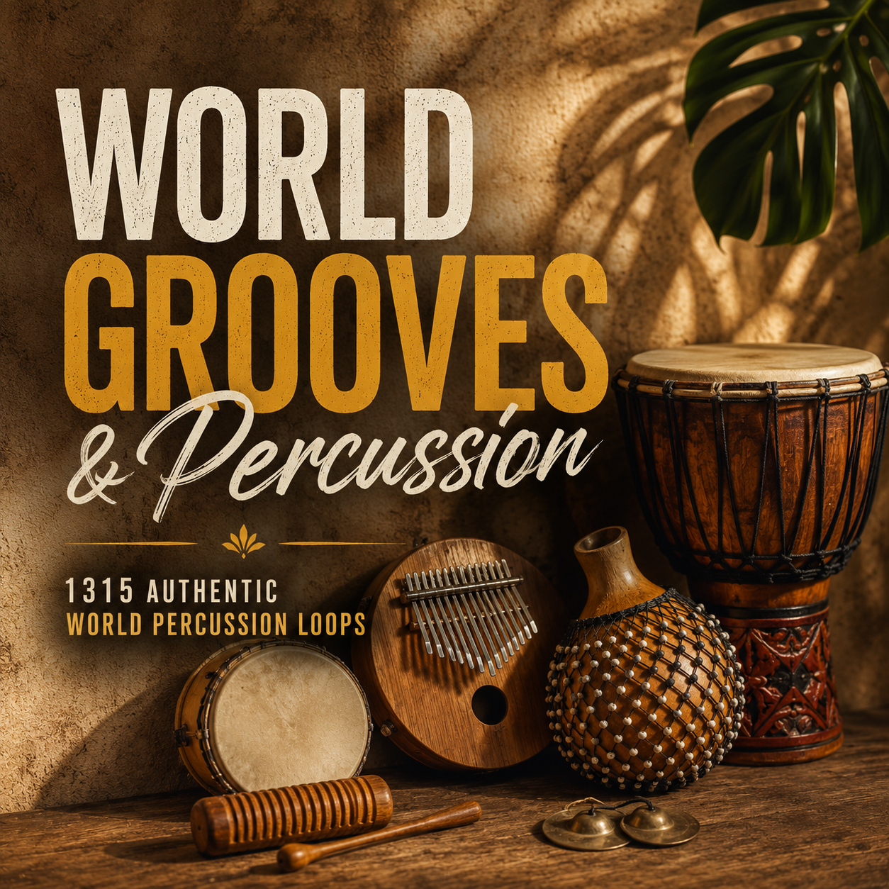 World Grooves & Percussion featuring 1,315 authentic world percussion loops with African, Indian, Latin and global percussion instruments