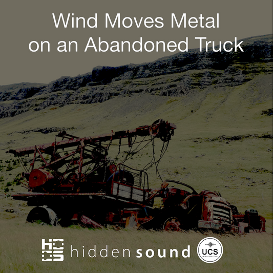 Wind Moves Metal on an Abandoned Truck