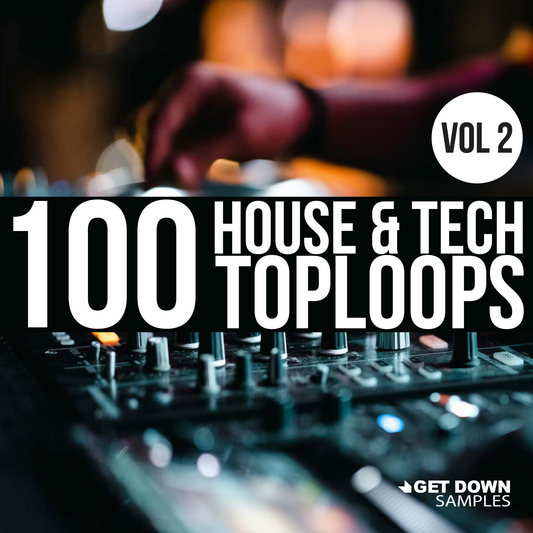 100 House & Tech Toploops Vol. 2 sample pack - 24-bit WAV loops for soulful, tech, future, nu disco, slap, and jacking house