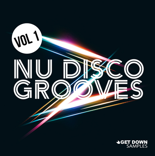 Nu Disco Grooves Vol. 1 sample pack - 24-bit WAV loops, basslines, chords, arps, vocals, and MIDI construction kits for Nu Disco producers