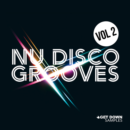 Nu Disco Grooves Vol. 2 sample pack - 24-bit WAV loops, basslines, chords, arps, vocals, MIDI construction kits, and deconstructed beat loops