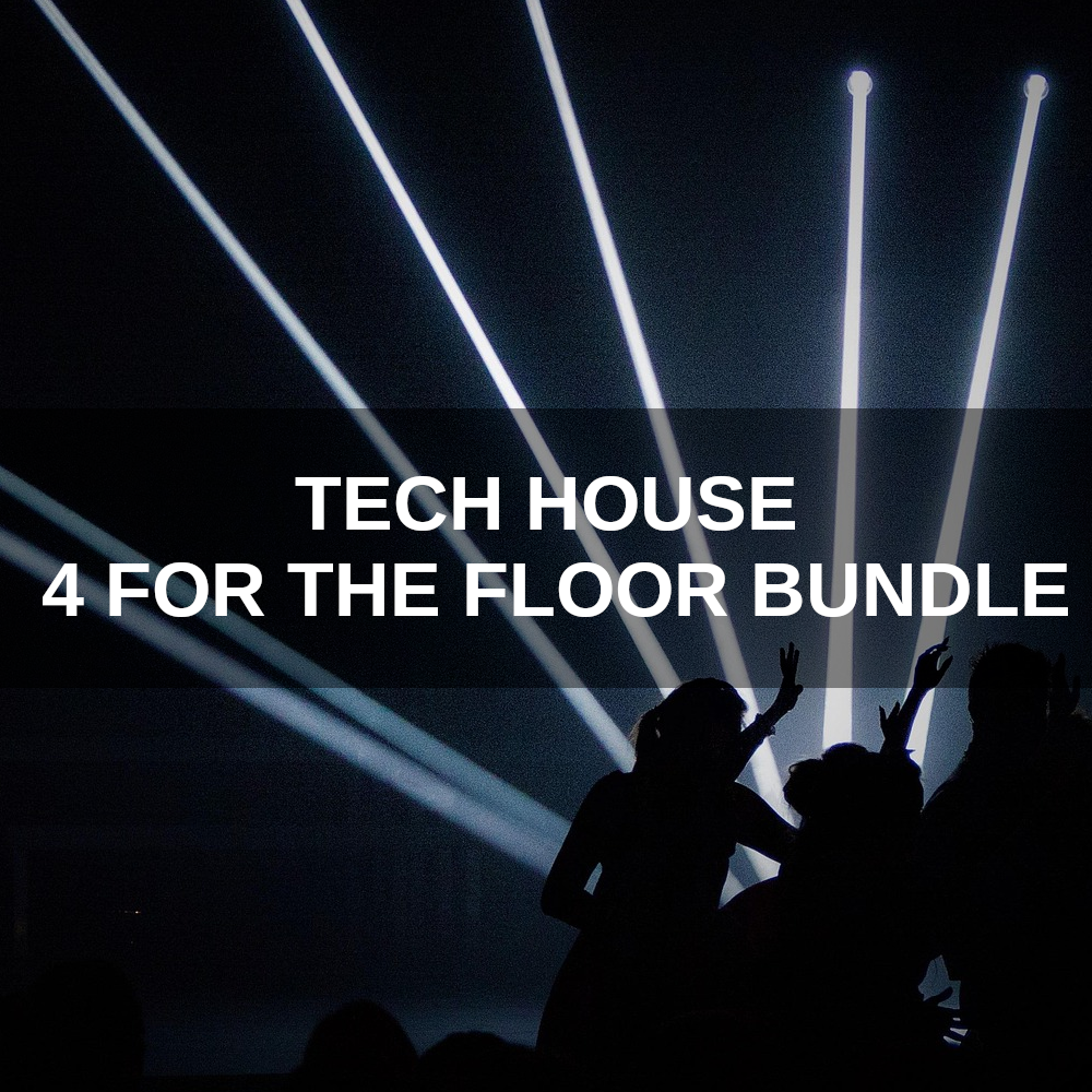 Tech House 4 for the Floor Bundle – 4 premium sample packs with 615+ WAV loops and MIDI for Tech House producers