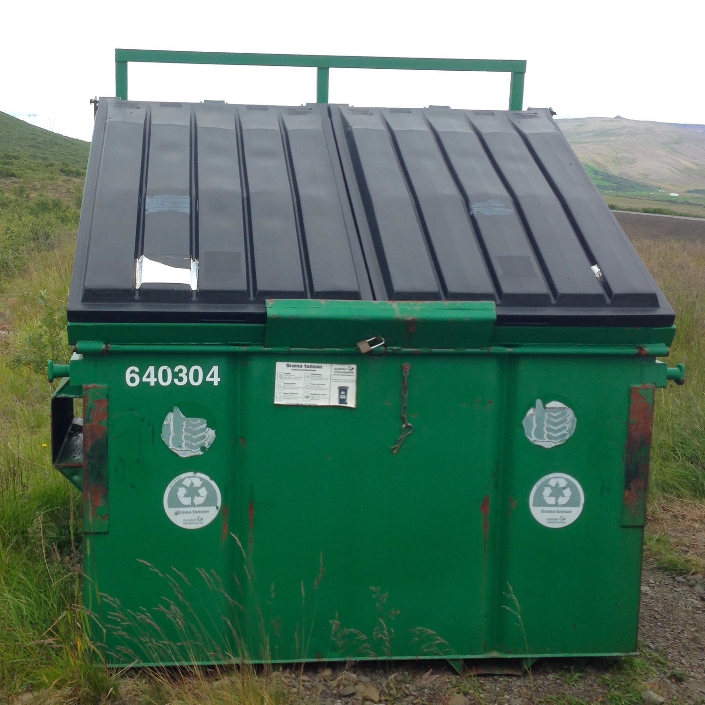 Big Green Recycling Bin