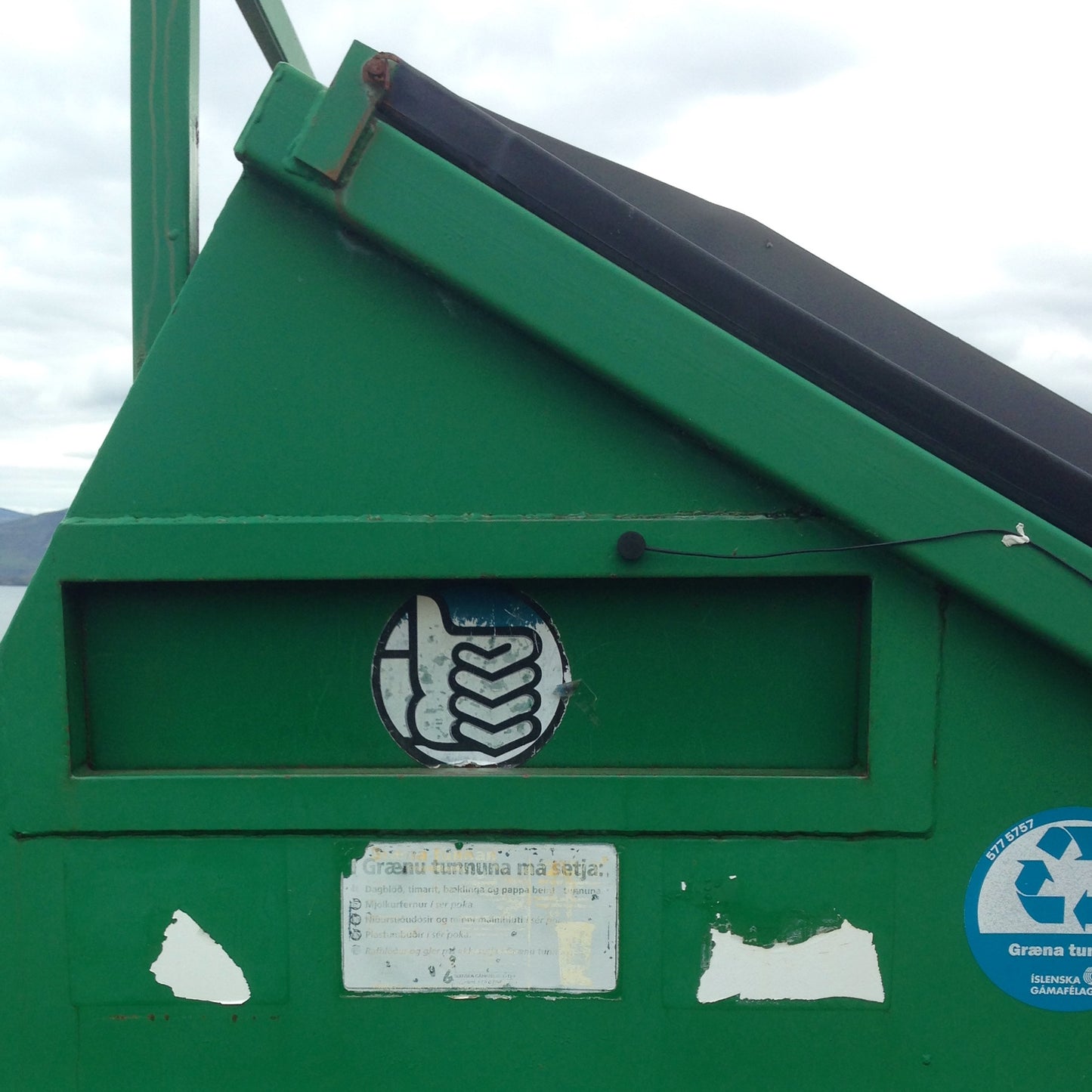 Big Green Recycling Bin