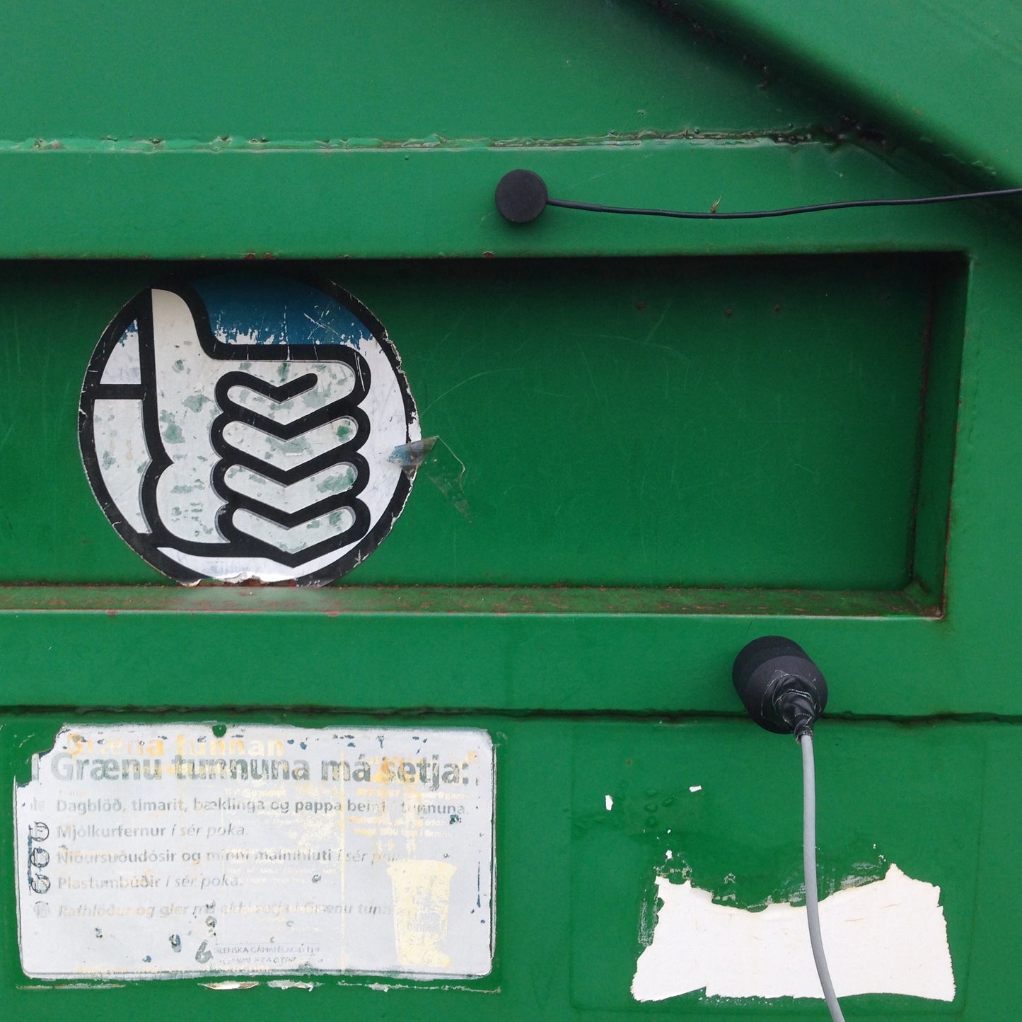 Big Green Recycling Bin