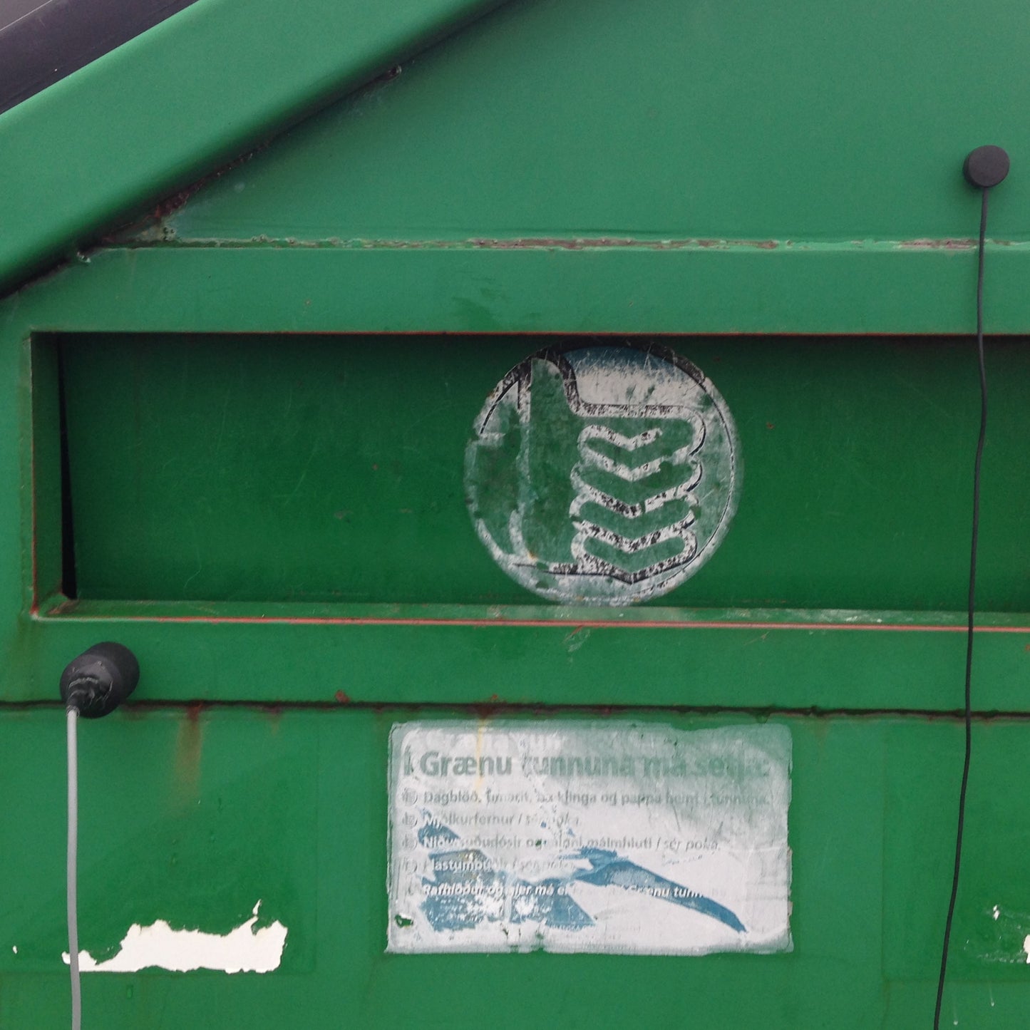 Big Green Recycling Bin