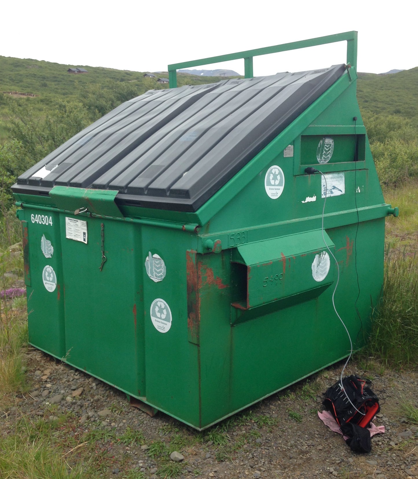 Big Green Recycling Bin