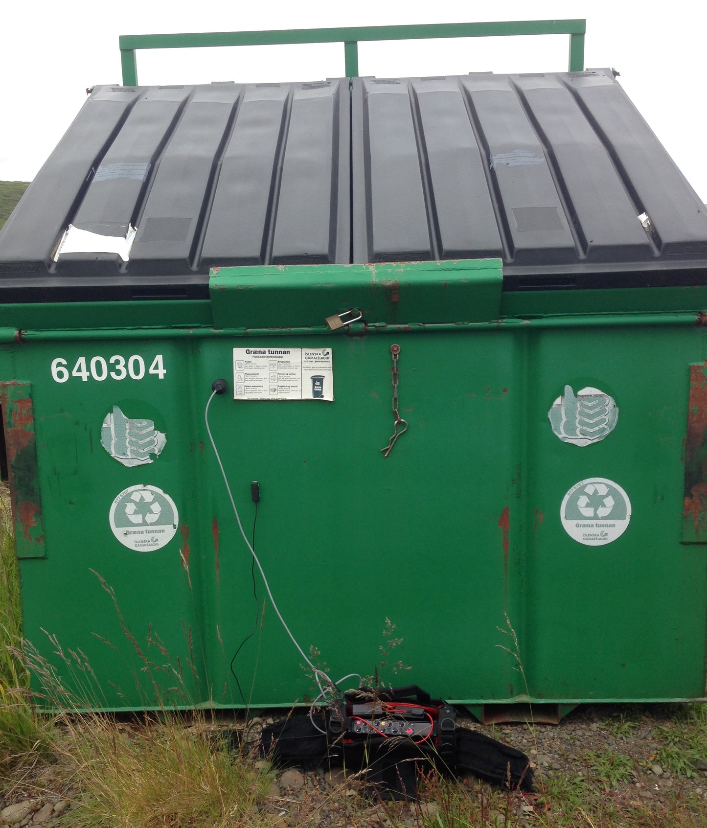 Big Green Recycling Bin